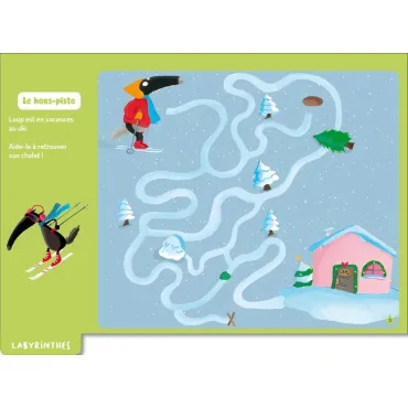 Mes jeux effaçables loup - Spécial noël