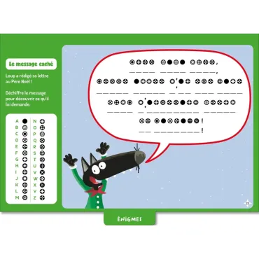 Mes jeux effaçables loup - Spécial noël