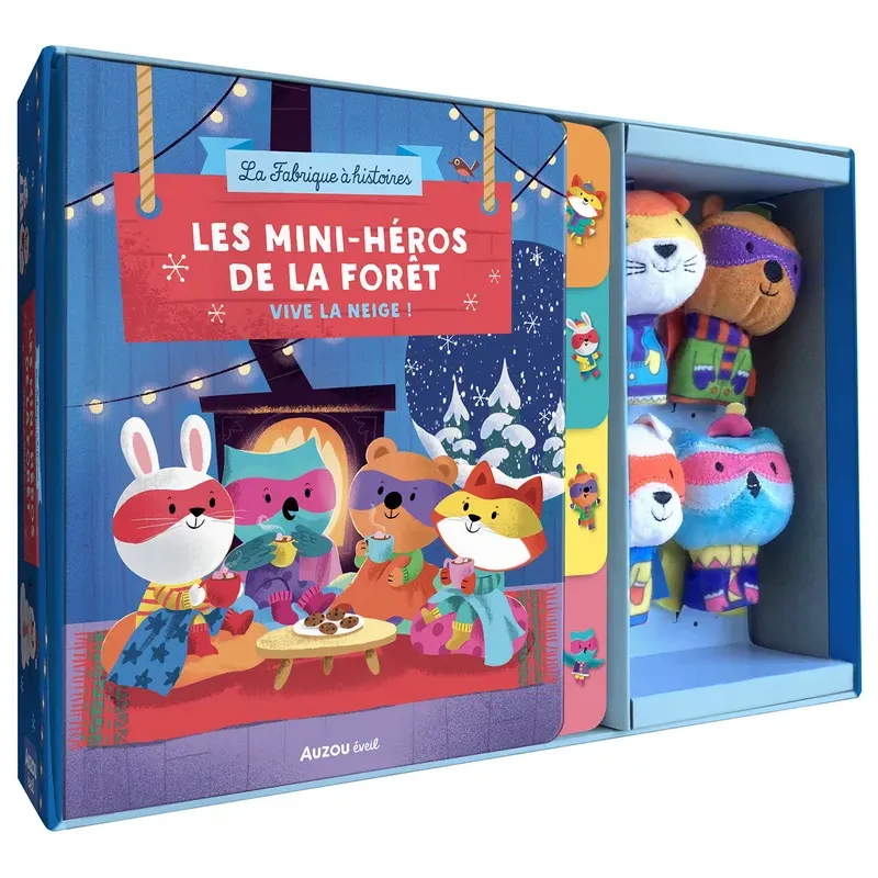 Coffret marionnettes à doigts - Les mini-héros de la forêt - Vive la neige !