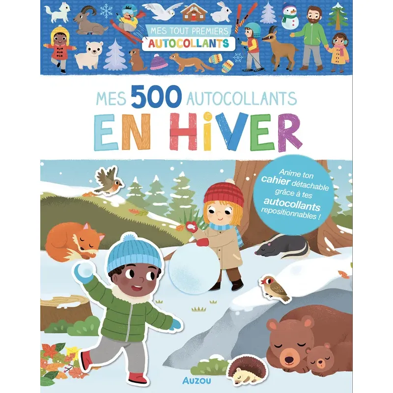 Mes tout premiers autocollants - 500 autocollants en hiver