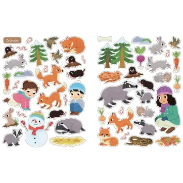 Mes tout premiers autocollants - 500 autocollants en hiver