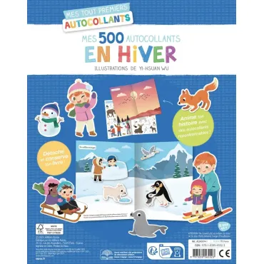 Mes tout premiers autocollants - 500 autocollants en hiver