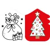 Je colorie sans dépasser - Noël