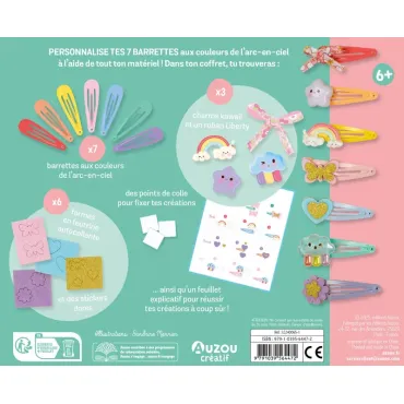 Mon semainier de barrettes arc-en-ciel