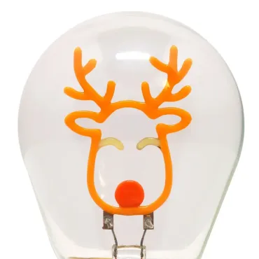 Lampe Décorative de Table de Noël en Forme d’Ampoule - Reindeer