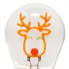 Lampe Décorative de Table de Noël en Forme d’Ampoule - Reindeer