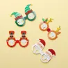 Set de 8 Paires de Lunettes de Noël en Papier