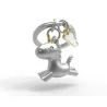 Porte-clés Licorne et nuage