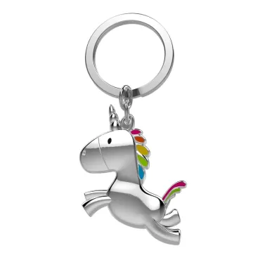 Porte-clés Licorne arc en ciel