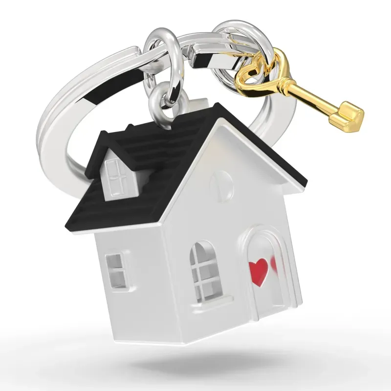 Porte-clés Maison du bonheur