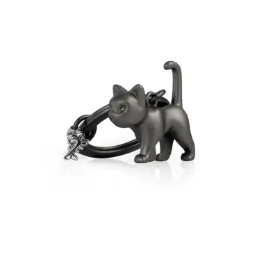 Porte-clés Chat noir Yeux phosphorescents