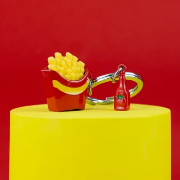 Porte-clés Cornet de frites