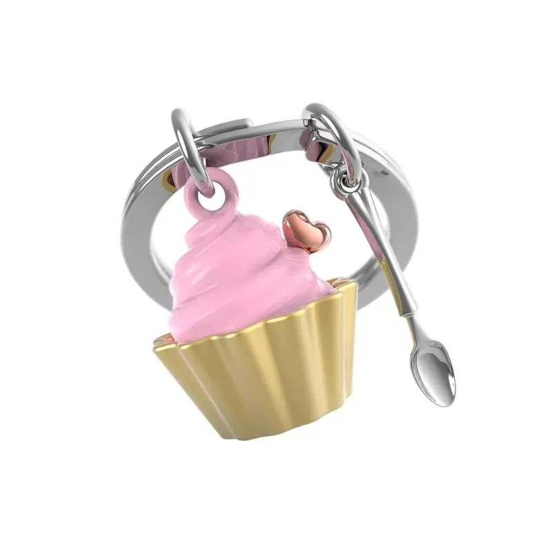 Porte-clés Cupcake fraise
