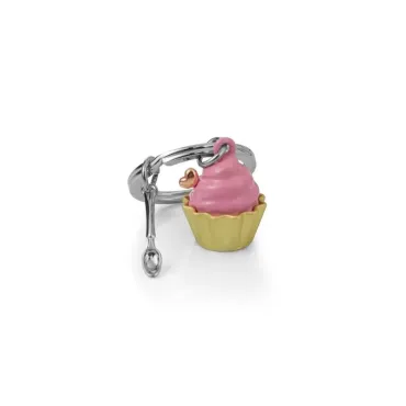 Porte-clés Cupcake fraise