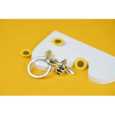 Porte-clés Abeille et son essaim