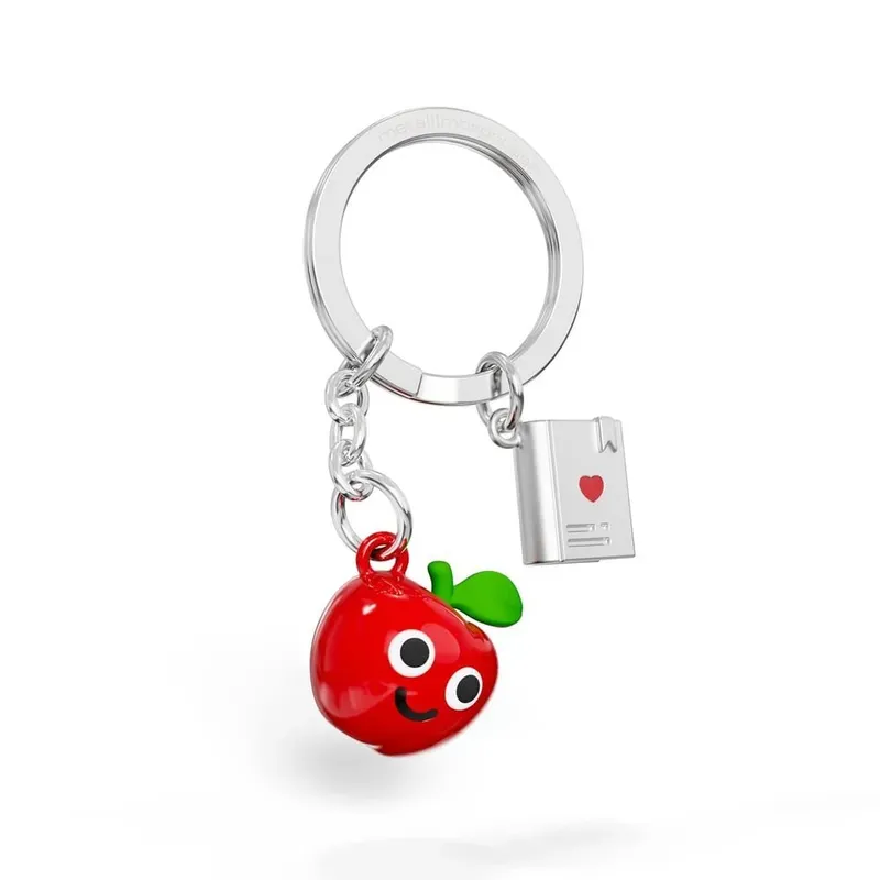 Porte-clés Pomme & Livre