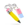 Porte-clés Crayon & Gomme