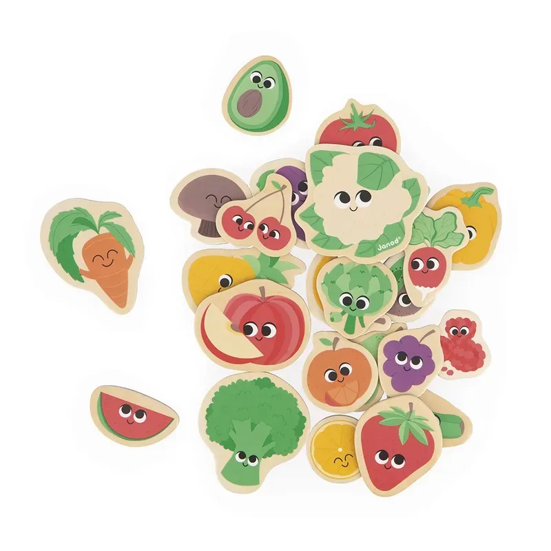 Magnets Fruits et Légumes 24 pièces