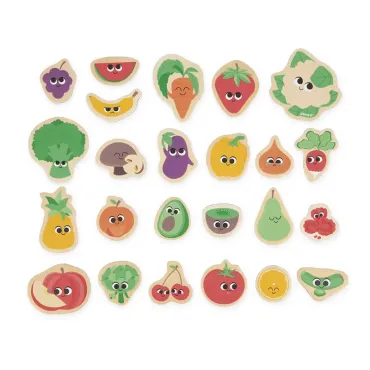 Magnets Fruits et Légumes 24 pièces