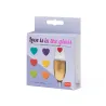 Set de 6 Marque-Verres - Coeur