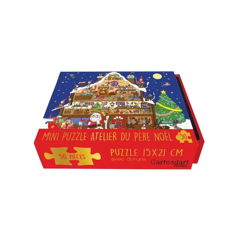 Mini Puzzle - Atelier du Père Noël - 50 pièces