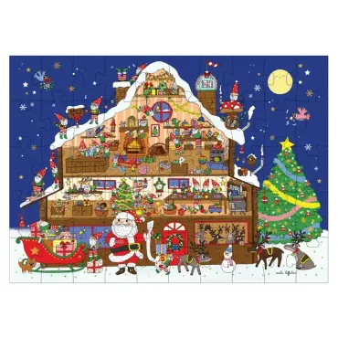 Mini Puzzle - Atelier du Père Noël - 50 pièces