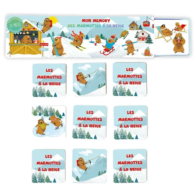 Memory imagier - Les marmottes