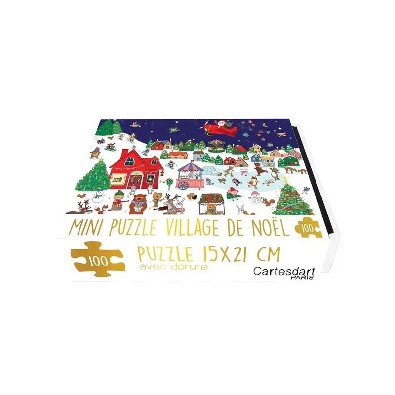 Mini Puzzle - Village de Noël - 100 pièces