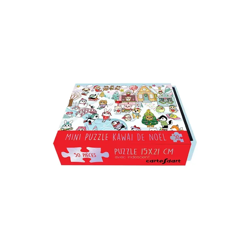 Mini Puzzle - Noël kawaï - 50 pièces