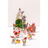 Décor de Noël 3D à colorier - Sapin de Noël