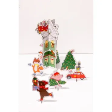 Décor de Noël 3D à colorier...