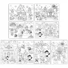 Set de 8 coloriages - Noël Kawaï