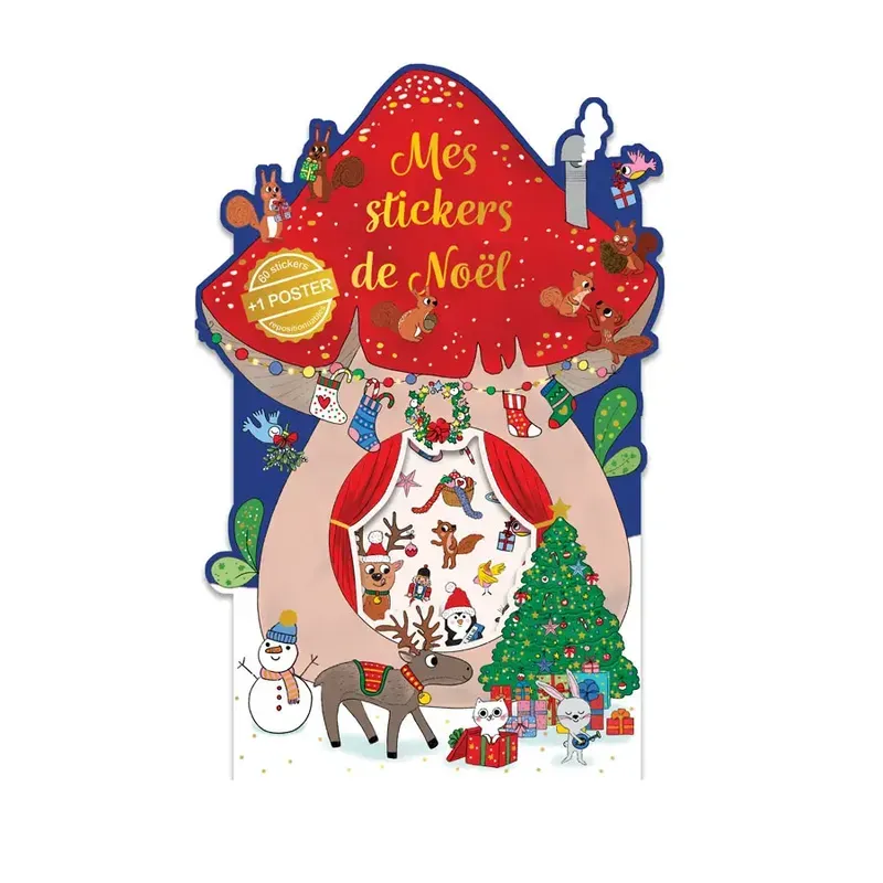 Poster à sitcker - Maison de Noël