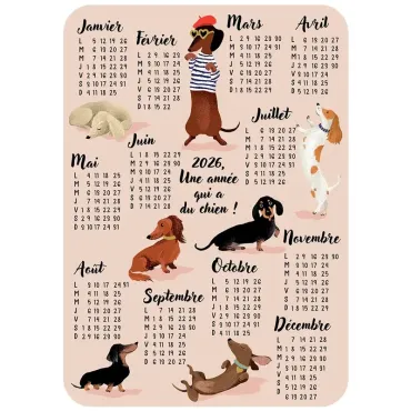 Carte de vœux - Calendrier...