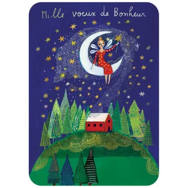 Carte postale - Mille vœux...