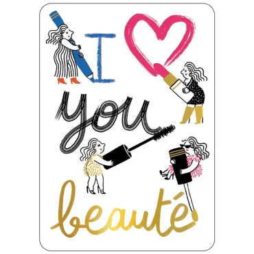 Carte postale - I love you...