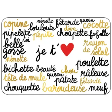 Carte postale - Je t'aime...