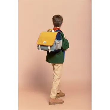 Cartable Léo - Safran et sauge