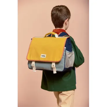 Cartable Léo - Safran et sauge