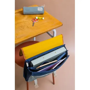 Cartable Léo - Safran et sauge