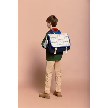 Cartable Léo - Carreaux