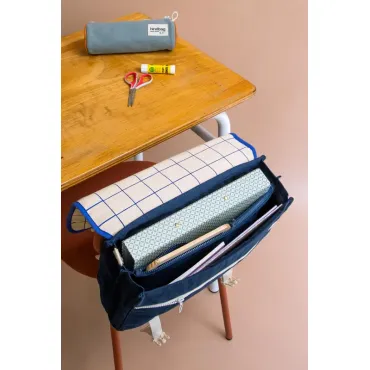 Cartable Léo - Carreaux