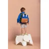 Sac à dos Arthur - Bleu électrique et sienne