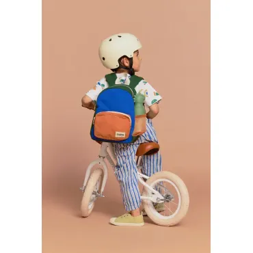 Sac à dos Romy - Bleu électrique et sienne