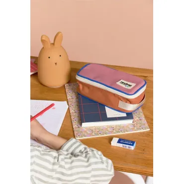 Trousse Max tricolore - Rose blush