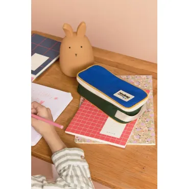 Trousse Max tricolore - Bleu électrique