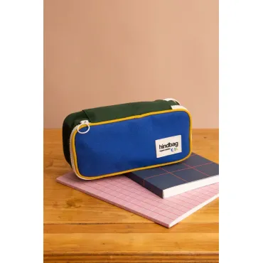 Trousse Max tricolore - Bleu électrique