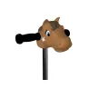 Tête de trottinette -  Poney marron