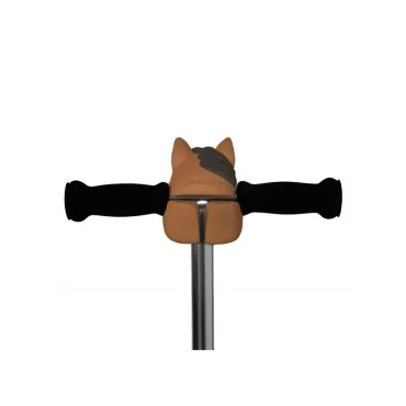 Tête de trottinette -  Poney marron