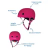Casque Framboise brillant - Taille M   